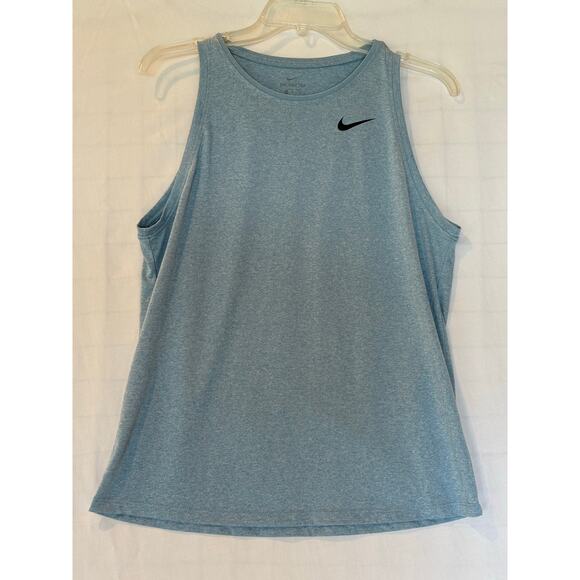 Nike Women's Dri-FIT Blue Training Tank Top - Size Medium - Picture 1 of 8